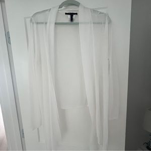 BCBG White Light Open Cardigan